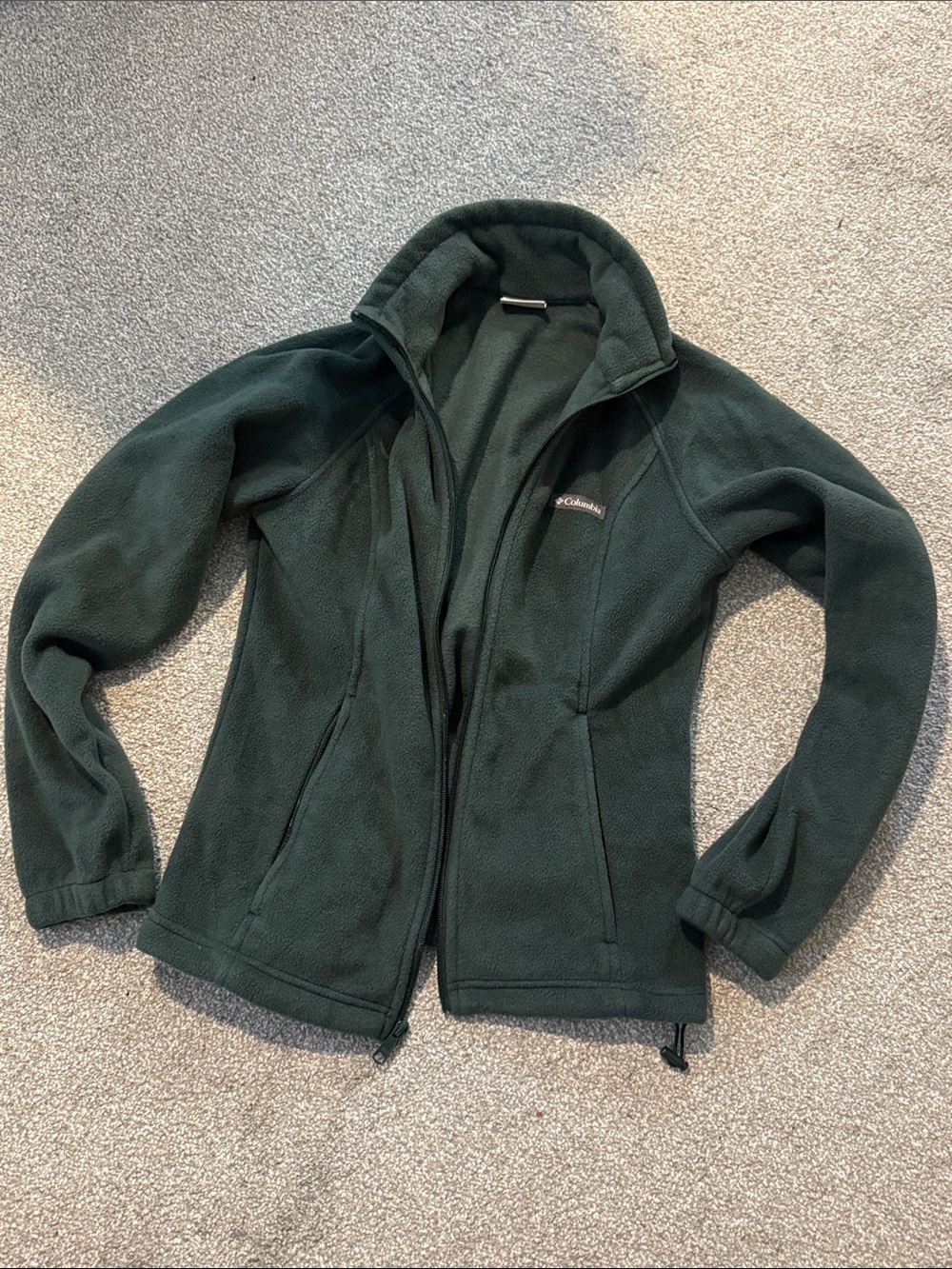 Columbia Dark Forest Green Fleece full zip Jacket